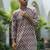 Cotton rayon embroidered chikankari sequinned mauve kurta with elasticated pyjamas