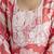 Cotton slub magic printed kurta pant embroidery neck work kurta set