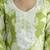 Cotton slub magic printed kurta pant embroidery neck work kurta set