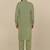 Cotton green pathani kurta and salwar
