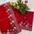 Red Thread Embroidery Work Jimmy Choo Saree