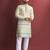 Cream designer daaman men's kurta and Pyjamas for Mens