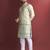 Cream designer daaman men's kurta and Pyjamas for Mens