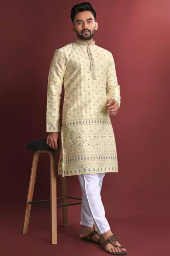Lemon designer daaman men's kurta and Pyjamas for Mens