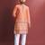 Orange designer daaman men's kurta and Pyjamas for Mens