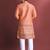 Orange designer daaman men's kurta and Pyjamas for Mens