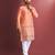 Orange designer daaman men's kurta and Pyjamas for Mens