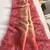Pink Hand Crafted Organza Saree