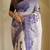 Lavender Hand Crafted Organza Saree