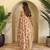 Light Brown Hand Crafted Organza Saree