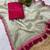 Beige Two Tone Shine Tissue Saree 