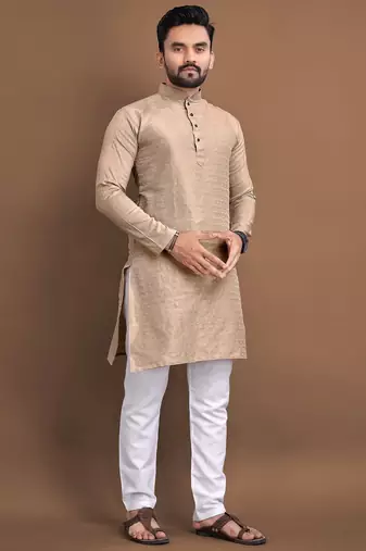 Brown ethnic wear men's kurta and Pyjamas for Mens