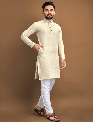 Lemon ethnic wear men's kurta and Pyjamas for Mens 1