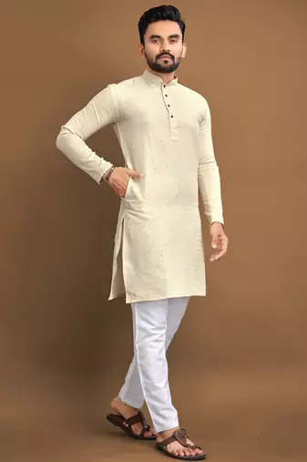 Lemon ethnic wear men's kurta and Pyjamas for Mens