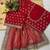 Light Red zari Butta Embroidered Banarasi Crush Saree
