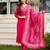 Women Pink Colour Moti  Embroidered Kurta Pant Dupatta 