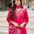 Women Pink Colour Moti  Embroidered Kurta Pant Dupatta 