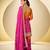 orange and pink wedding wear palazo salwar kamreez with dupatta set