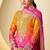 orange and pink wedding wear palazo salwar kamreez with dupatta set