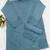Sky blue embroidery and thread work cotton semi stitched salwar suit