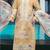 Yellow embroidery thread work cumbric cotton semi stitched salwar suit