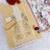 Yellow embroidery thread work cumbric cotton semi stitched salwar suit