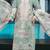 Sea green embroidery thread work cumbric cotton semi stitched salwar suit