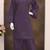 Violet embroidery and thread work cotton semi stitched salwar suit