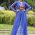 Blue navratri special kutchi patch work with leheriya printed kurti-Full Stitched Free Size