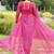 Pink navratri special kutchi patch work with leheriya printed kurti-Full Stitched Free Size