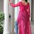 Pink navratri special kutchi patch work with leheriya printed kurti-Full Stitched Free Size