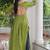 Green pink navratri special 14kg rayon kutchi gamthi work kurti-Full Stitched Free Size