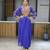 Blue navratri special kutchi work with gota patii & mirror work kurti-Full Stitched Free Size