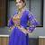 Blue navratri special kutchi work with gota patii & mirror work kurti-Full Stitched Free Size