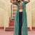 Green navratri special kutchi patch work with bandhni printed fuax georgette kurti-Full Stitched Free Size