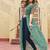 Green navratri special kutchi patch work with bandhni printed fuax georgette kurti-Full Stitched Free Size