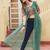 Green navratri special kutchi patch work with bandhni printed fuax georgette kurti-Full Stitched Free Size