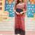 Maroon navratri special kutchi gamthi work with printed kurti-Full Stitched Free Size