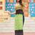 Parrot navratri special kutchi gamthi work with printed kurti-Full Stitched Free Size