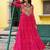 Black navratri special kutchi patch work with bandhani print faux georgette gown