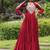 Maroon navratri special rayon kutchi gamthi kodi work gown