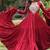 Maroon navratri special rayon kutchi gamthi kodi work gown