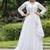 White navratri special rayon kutchi gamthi kodi work gown