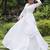 White navratri special rayon kutchi gamthi kodi work gown