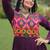 navratri special rayon kutchi gamthi embroidered & mirror hand work gown