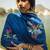 blue rati organza kurta with palazzo & dupatta