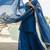 blue rati organza kurta with palazzo & dupatta