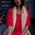 Red rudrani crepe organza kurta with pant & dupatta