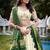 off white Khadi Cotton lehenga choli with Sequin Embroidery