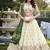 off white Khadi Cotton lehenga choli with Sequin Embroidery